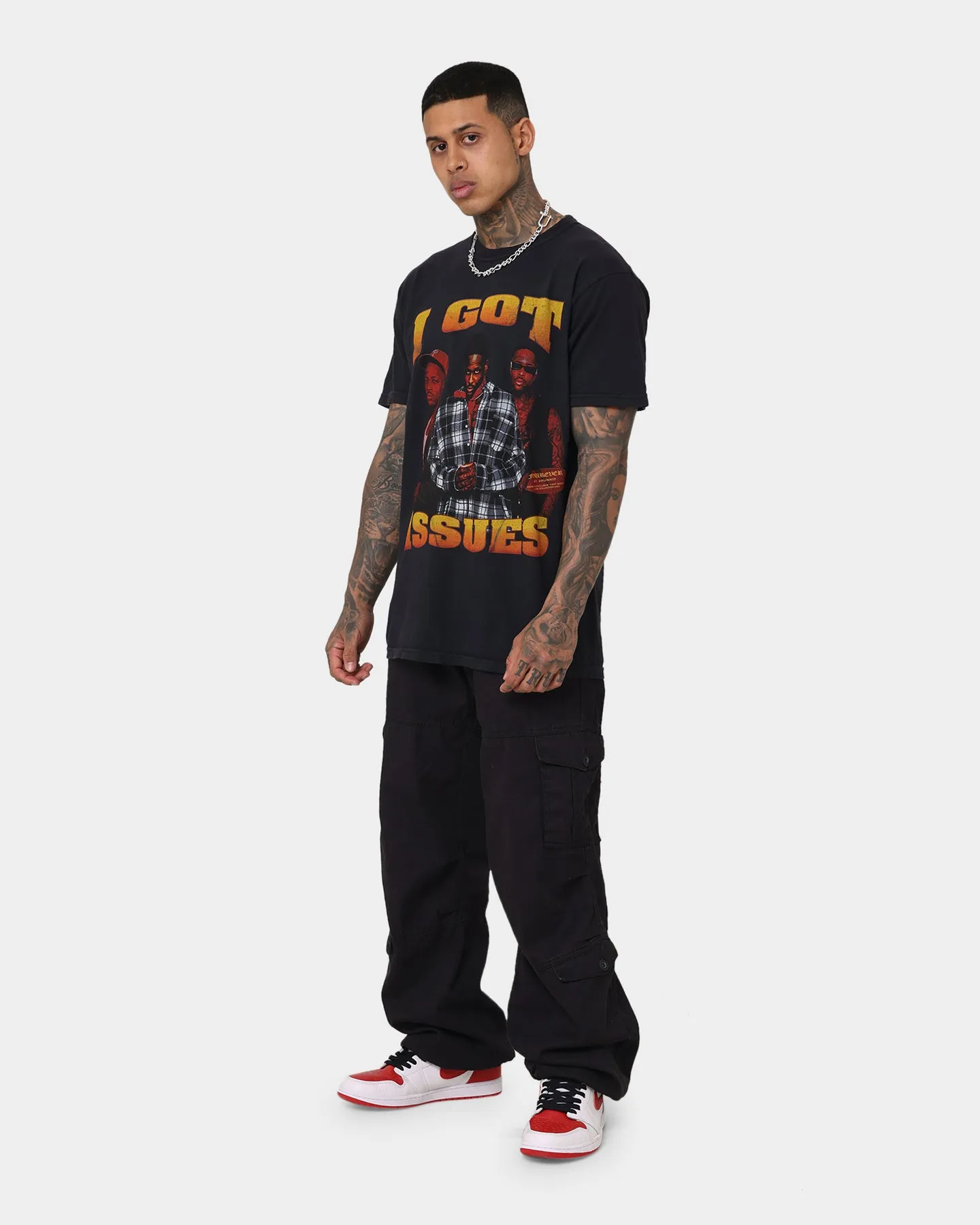 4HUNNID Forever Issues Rap T-Shirt Black