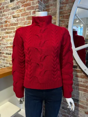 ALASHAN CASHMERE MERINO GIANA CHUNKY CABLE FUNNEL NECK