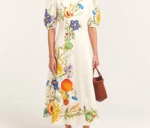 Alemais Flores Midi Dress