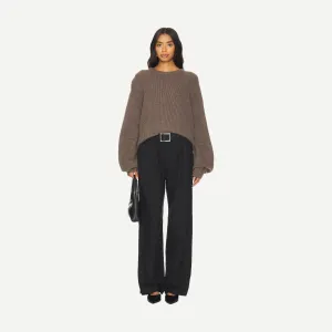 Apex Chunky Crew - Taupe Melange