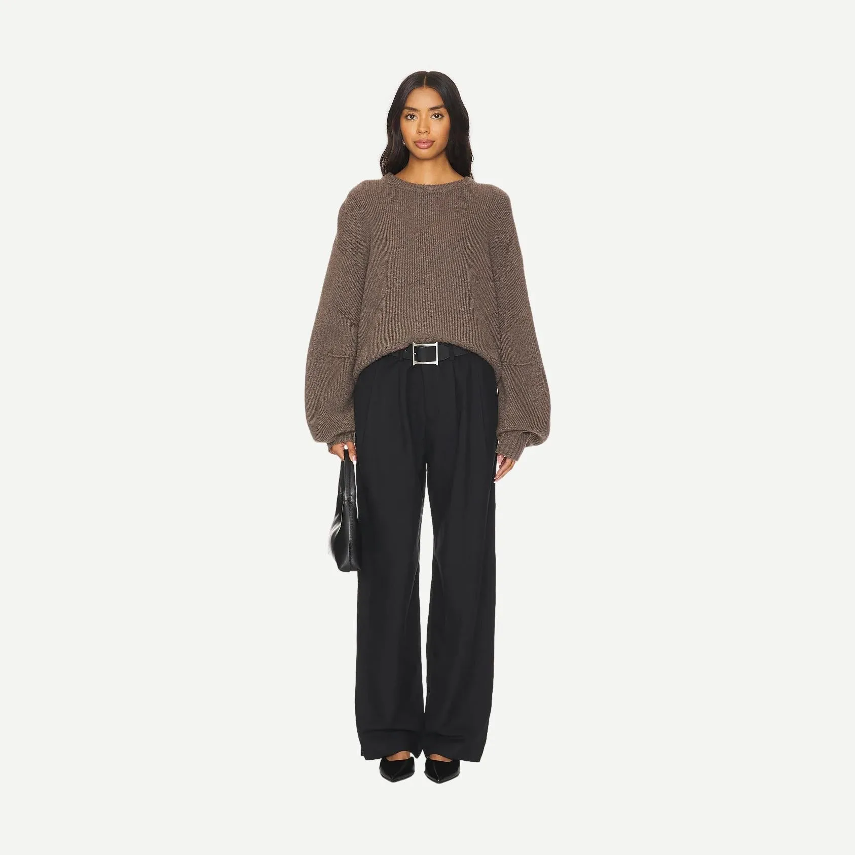 Apex Chunky Crew - Taupe Melange
