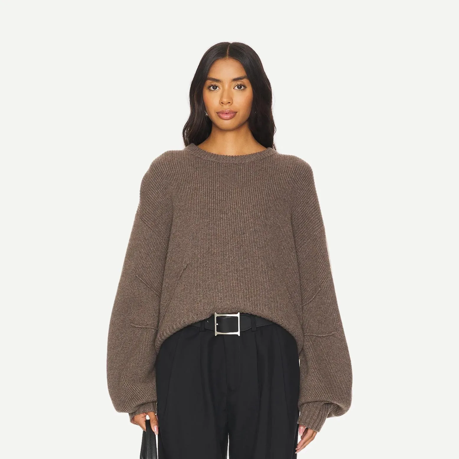 Apex Chunky Crew - Taupe Melange