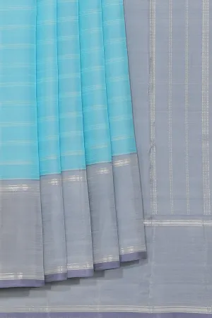 Arani Silk Sky Blue Saree