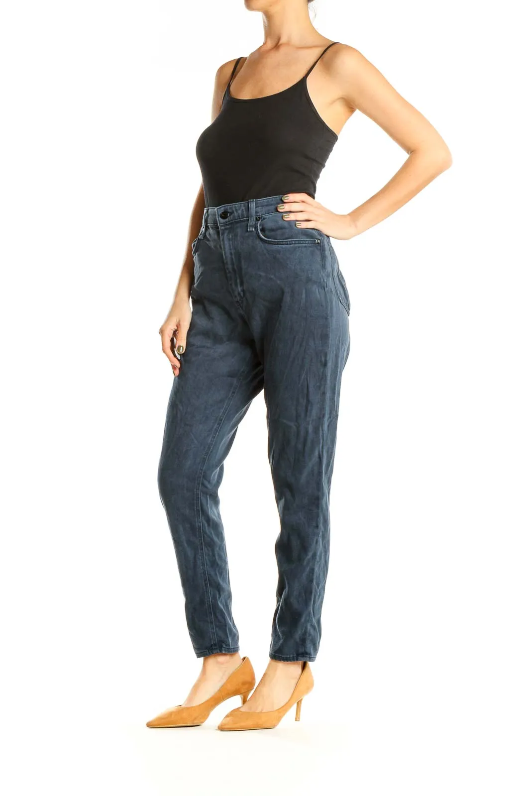 Blue High Waisted Jeans