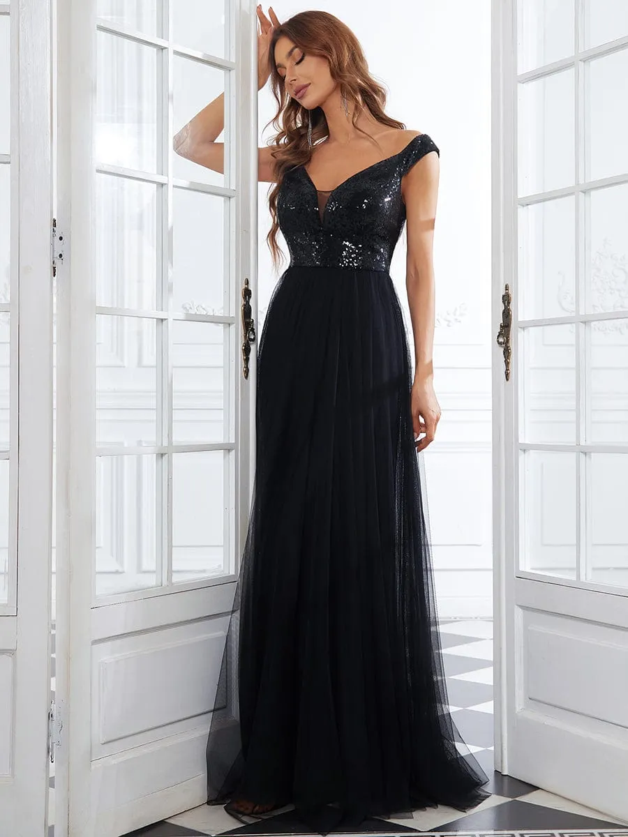 Breathtaking Sequin and Tulle Ensemble