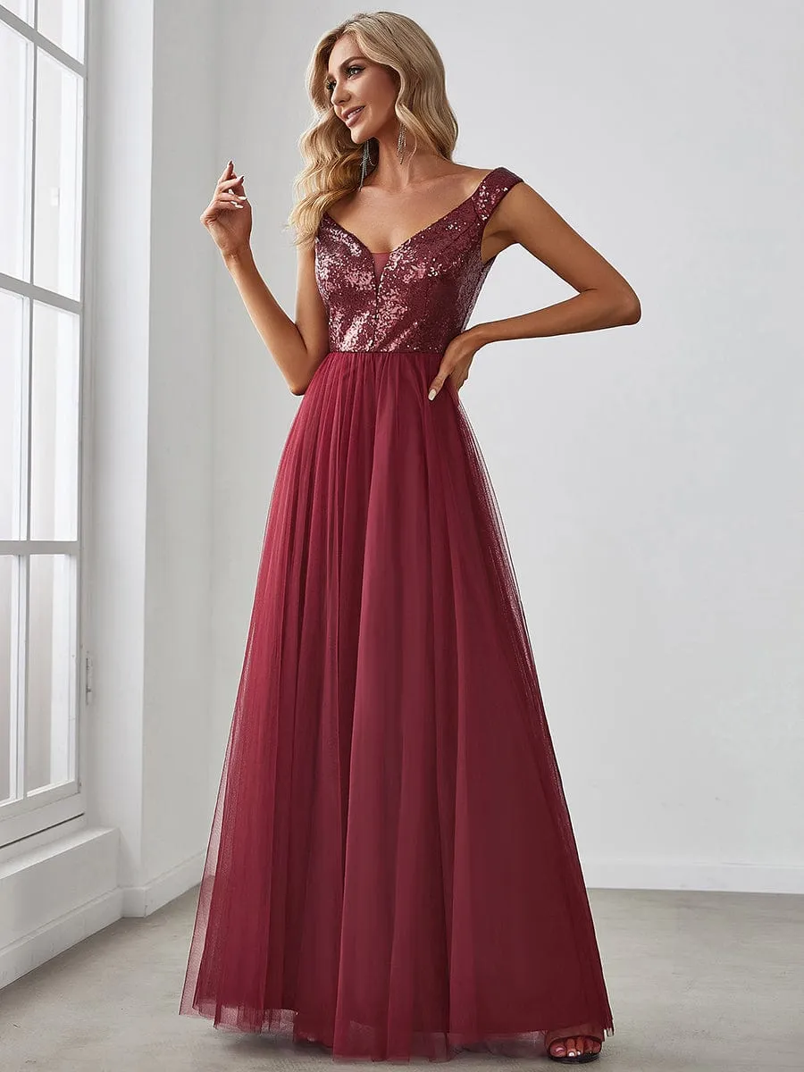 Breathtaking Sequin and Tulle Ensemble