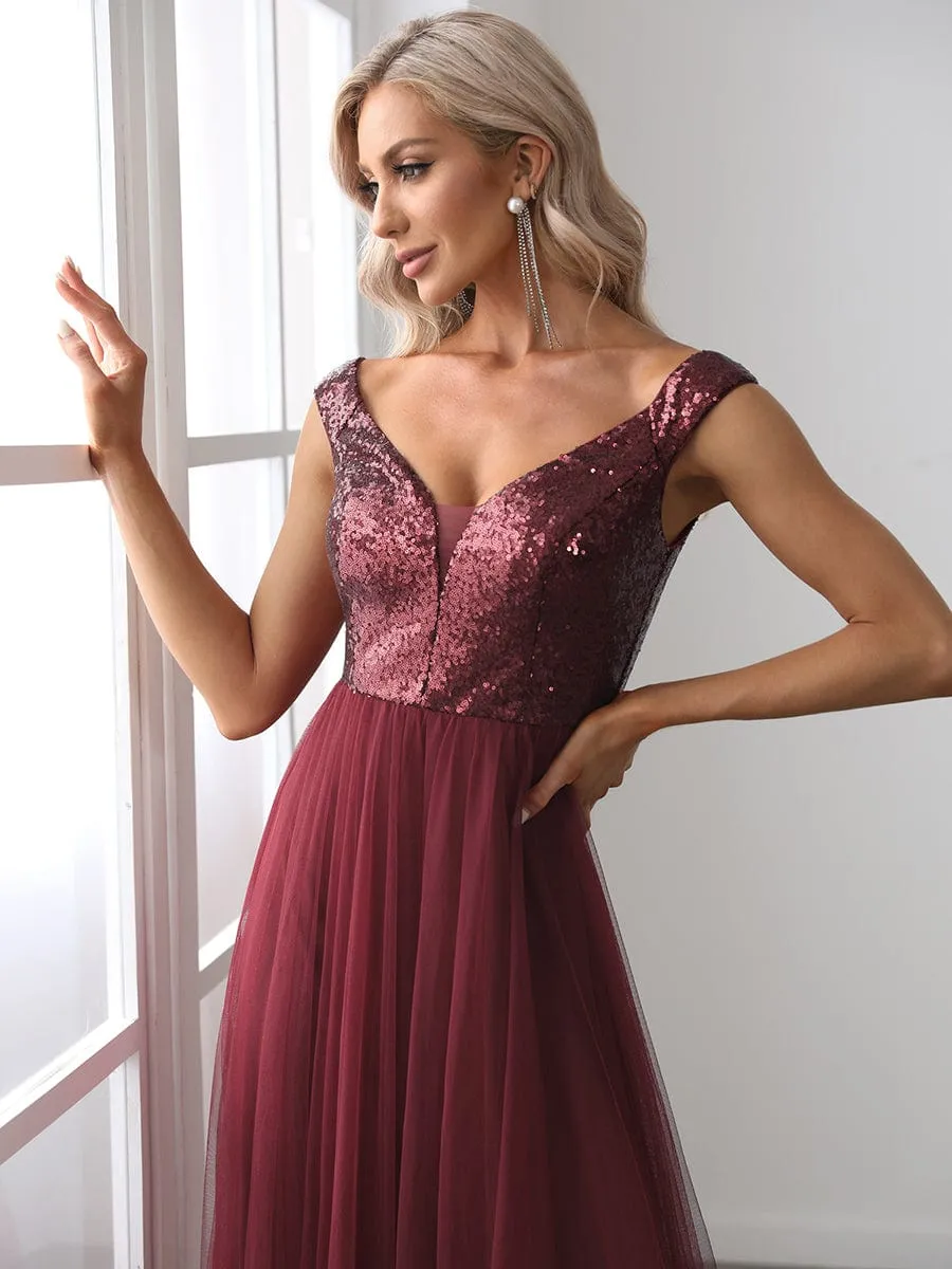 Breathtaking Sequin and Tulle Ensemble