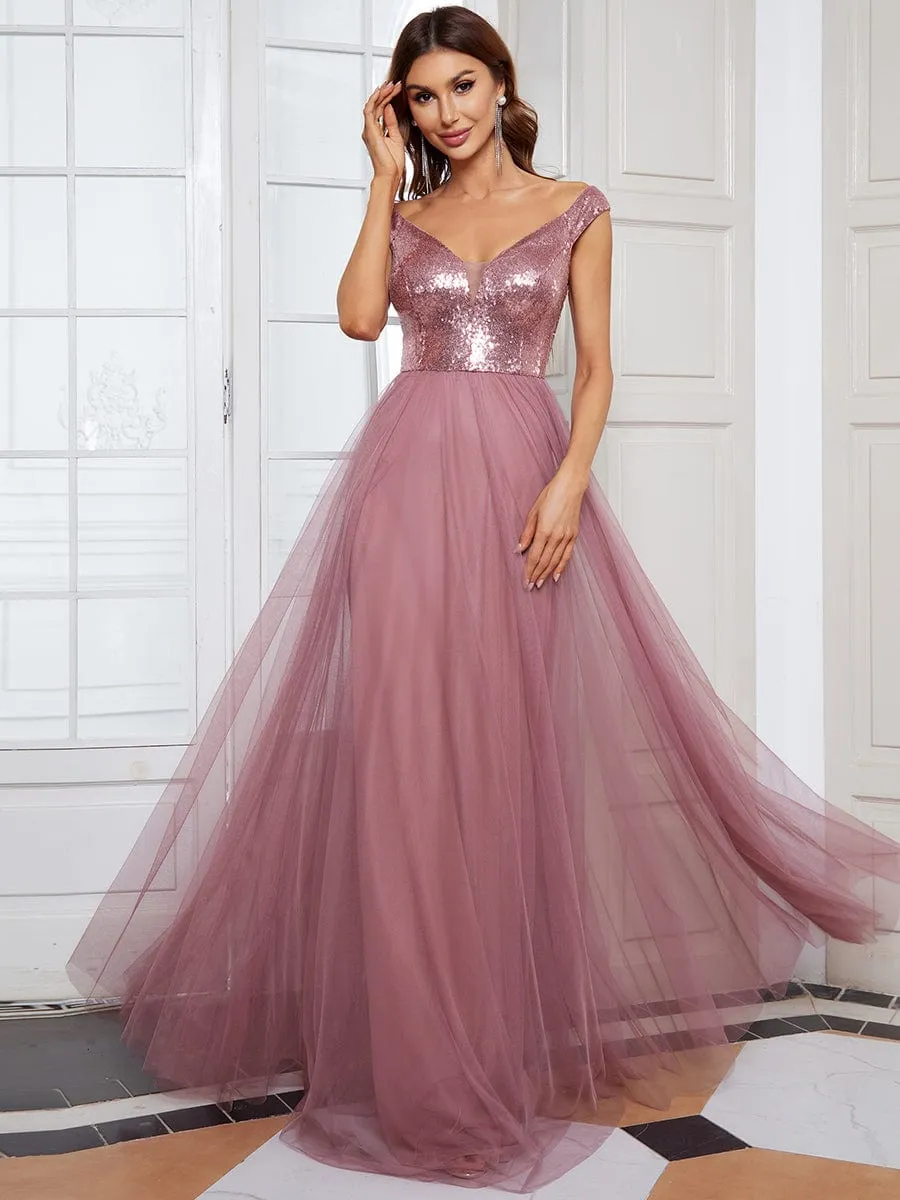 Breathtaking Sequin and Tulle Ensemble