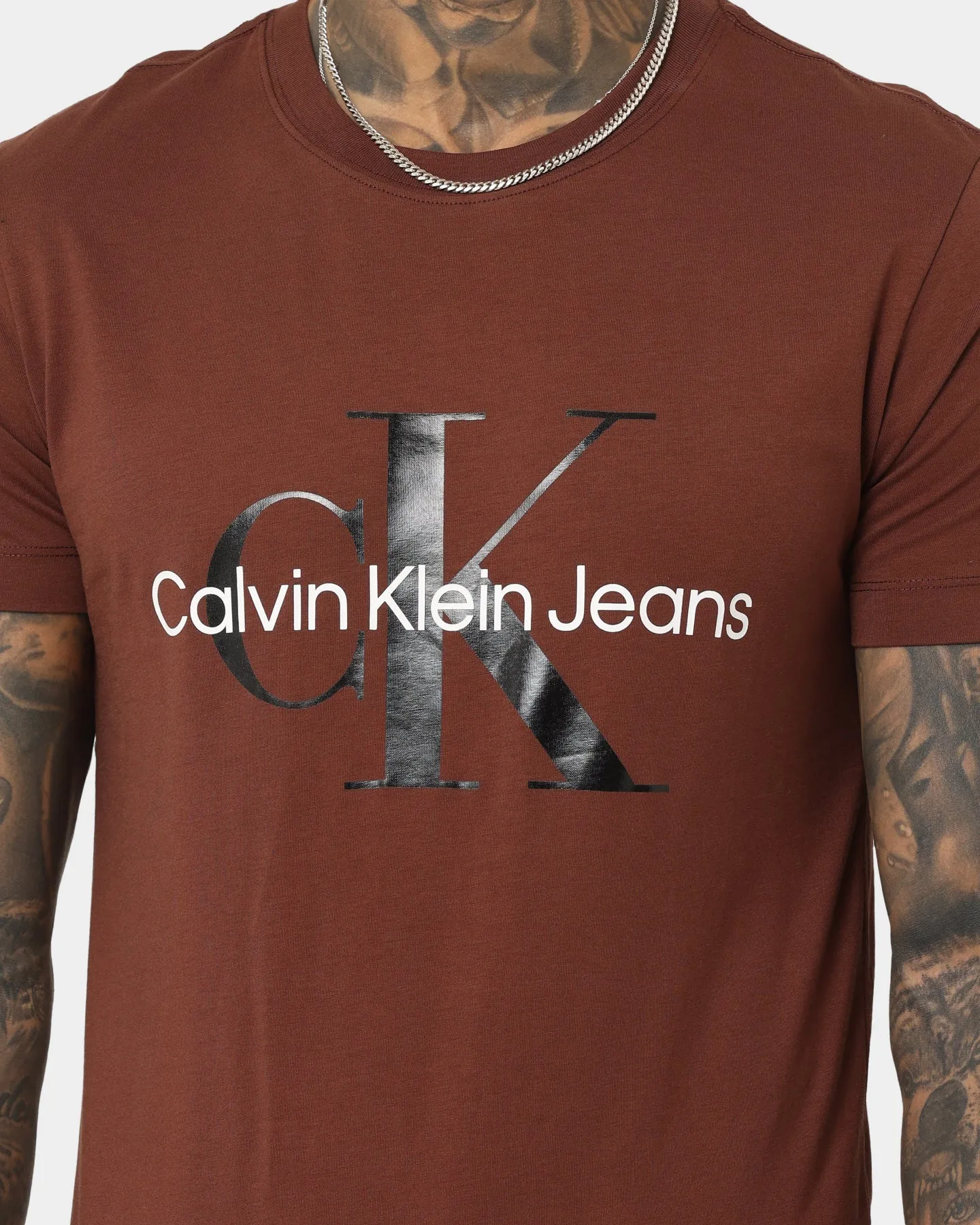 Calvin Klein Monogram T-Shirt Dark Brown/Black