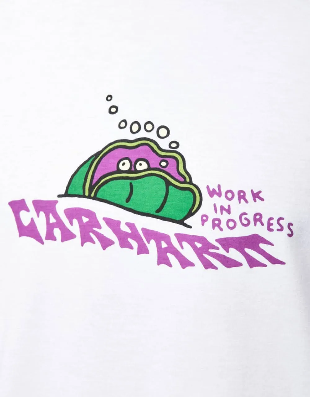 Carhartt WIP S/S Clam T-Shirt - White