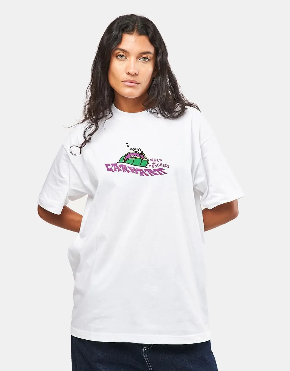 Carhartt WIP S/S Clam T-Shirt - White