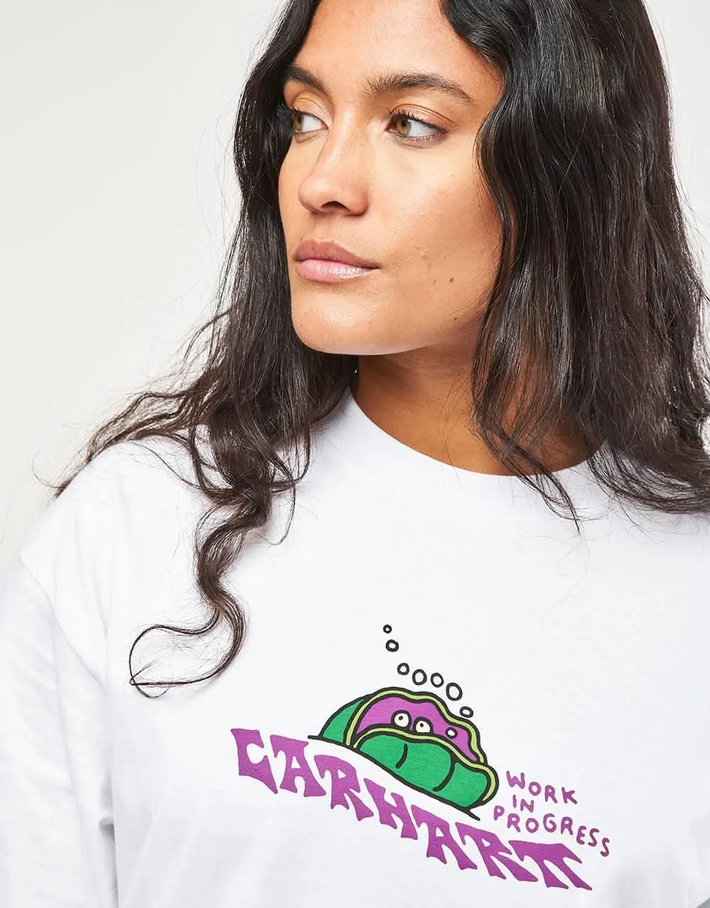 Carhartt WIP S/S Clam T-Shirt - White