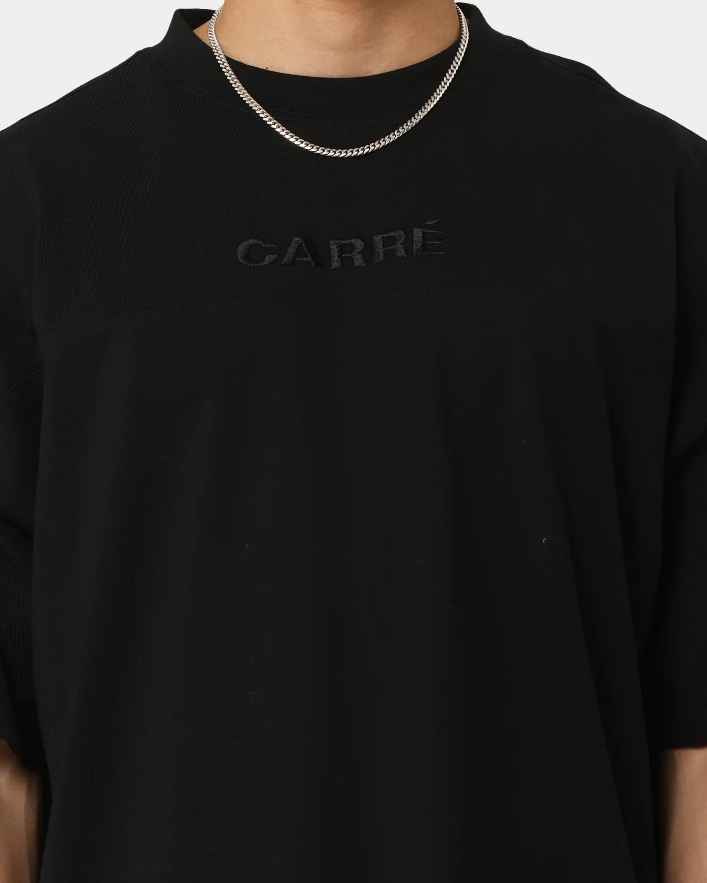 Carré Grid Iron Oversized T-Shirt Black