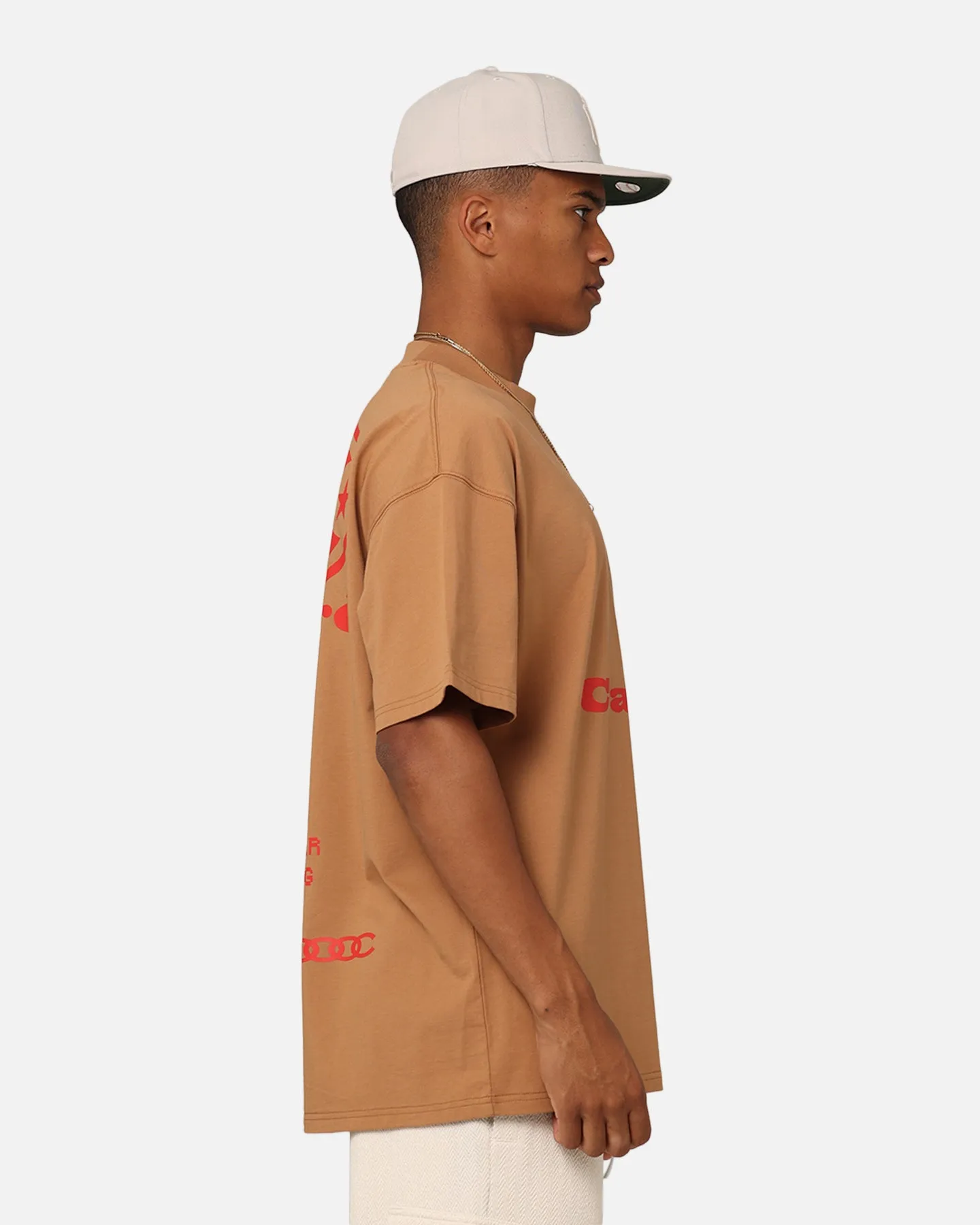 Carre C Star Oversized T-Shirt Tobacco