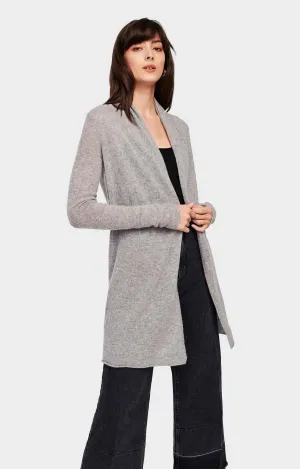 Cashmere Trapeze Cardigan - Grey Heather
