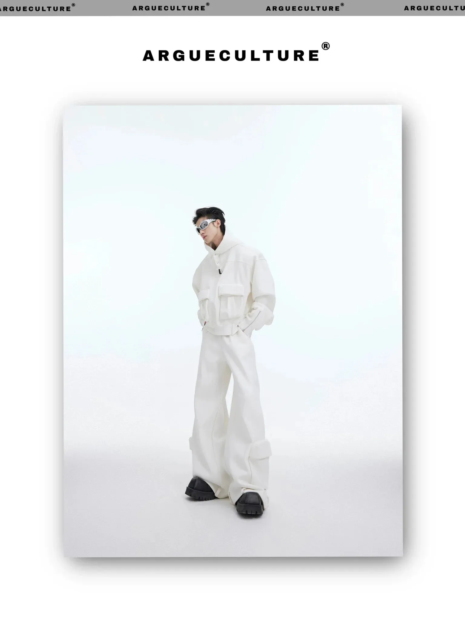 Deconstructed Heavy Hoodie with Large Pockets and Casual Sports Set