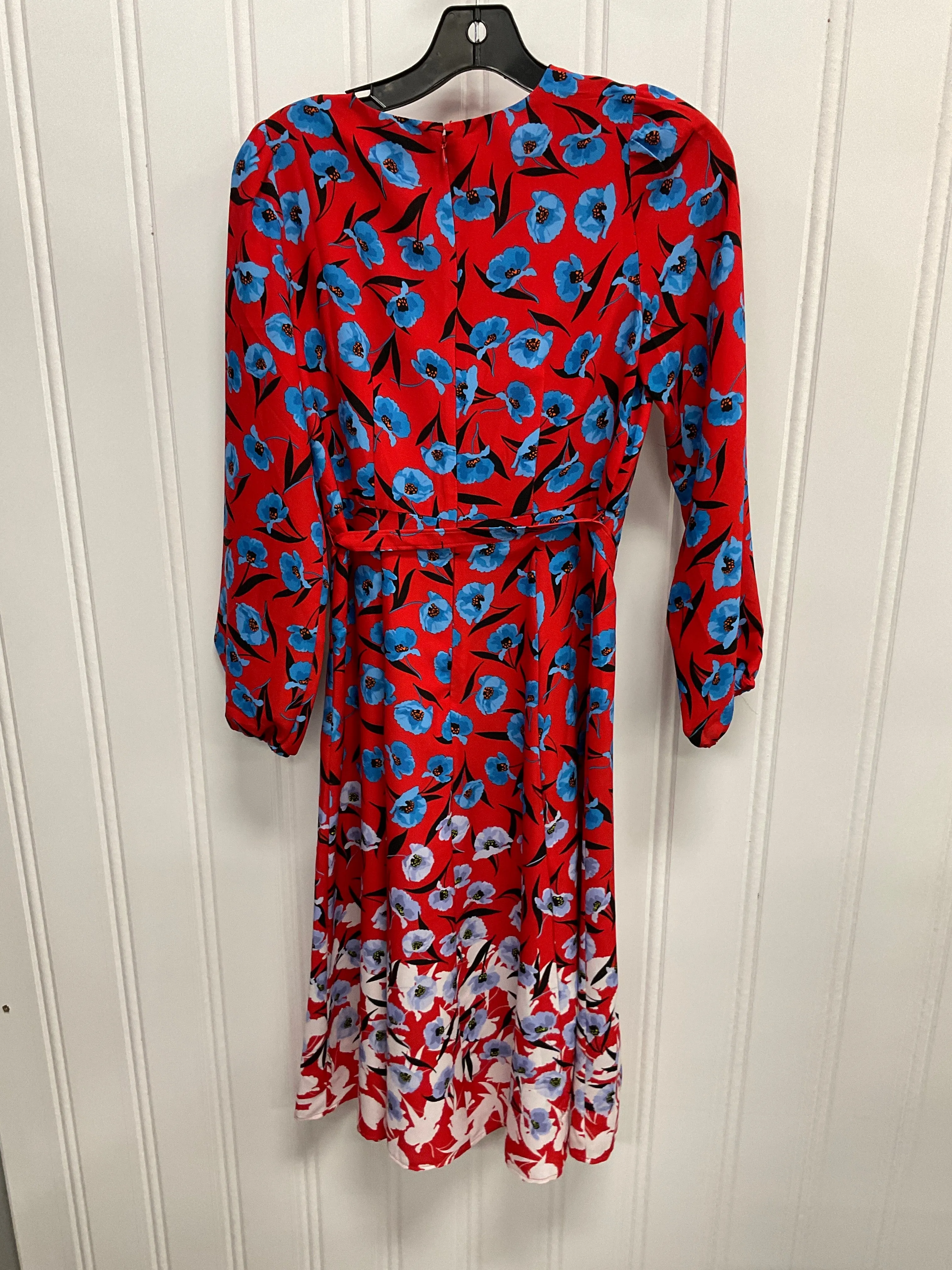 Dress Casual Midi By Ann Taylor In Floral Print, Size:Xsp