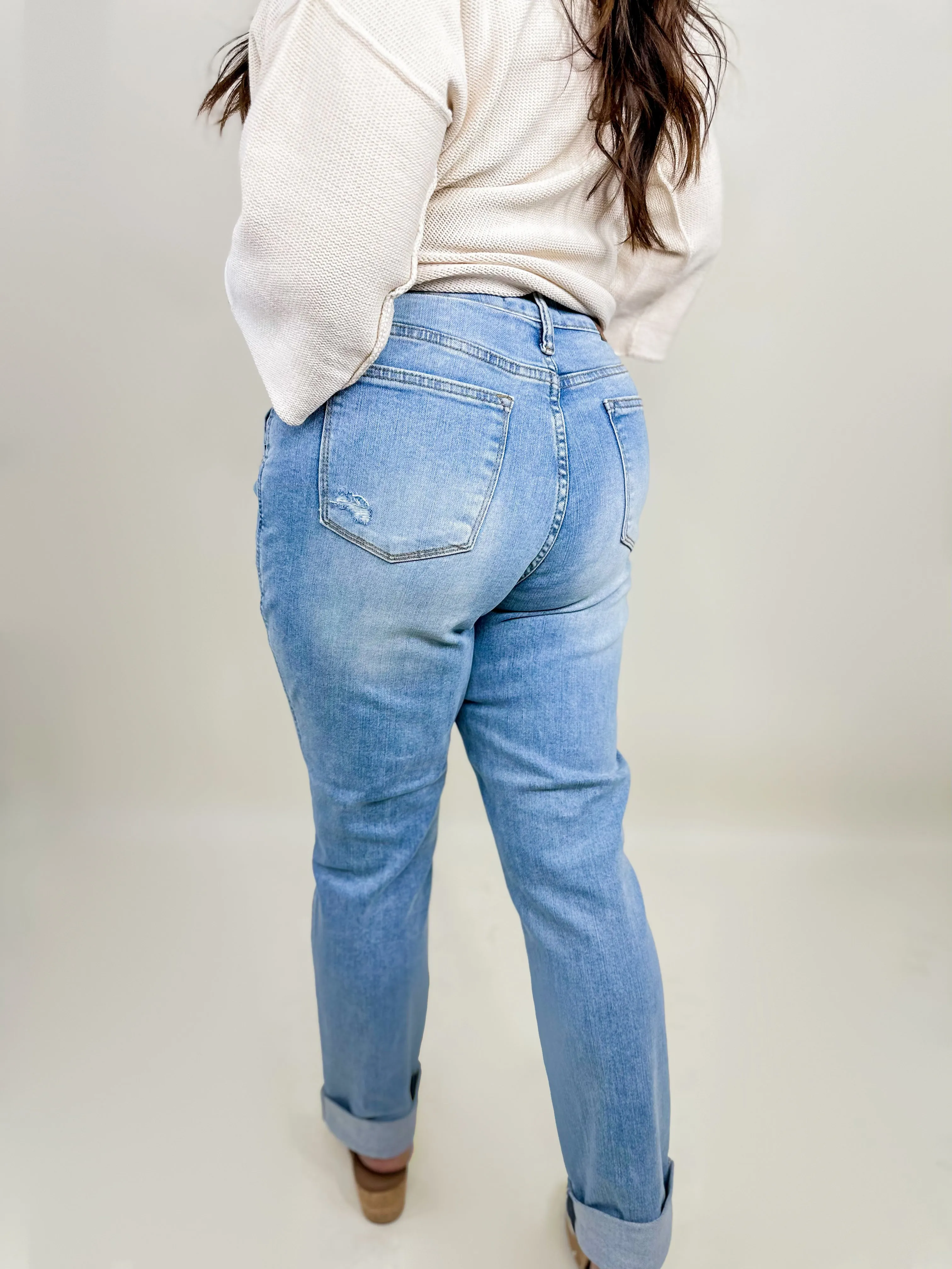 Hey Girl Boyfriend Jeans by Judy Blue