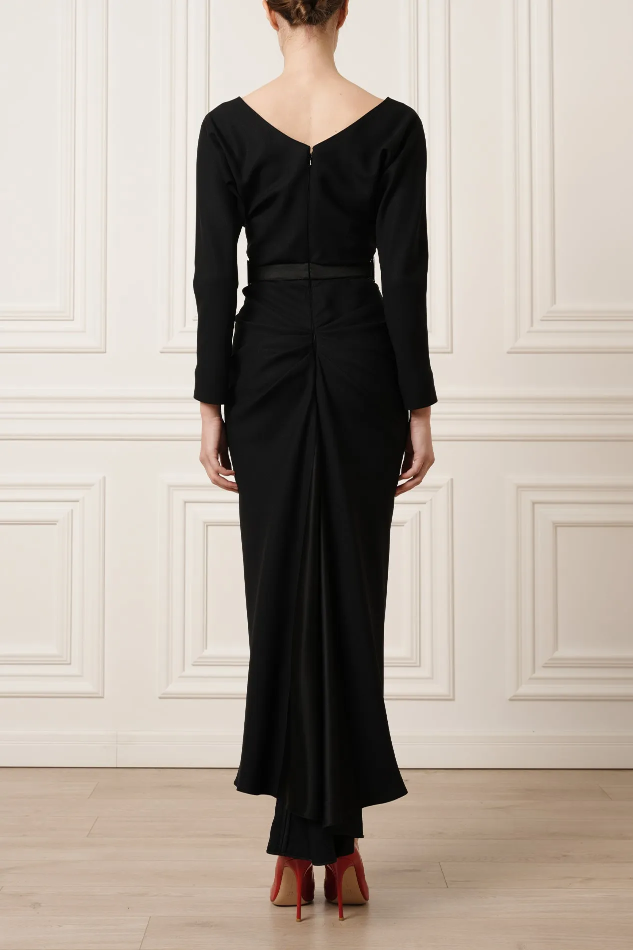 Jessica Midi Dress In Black