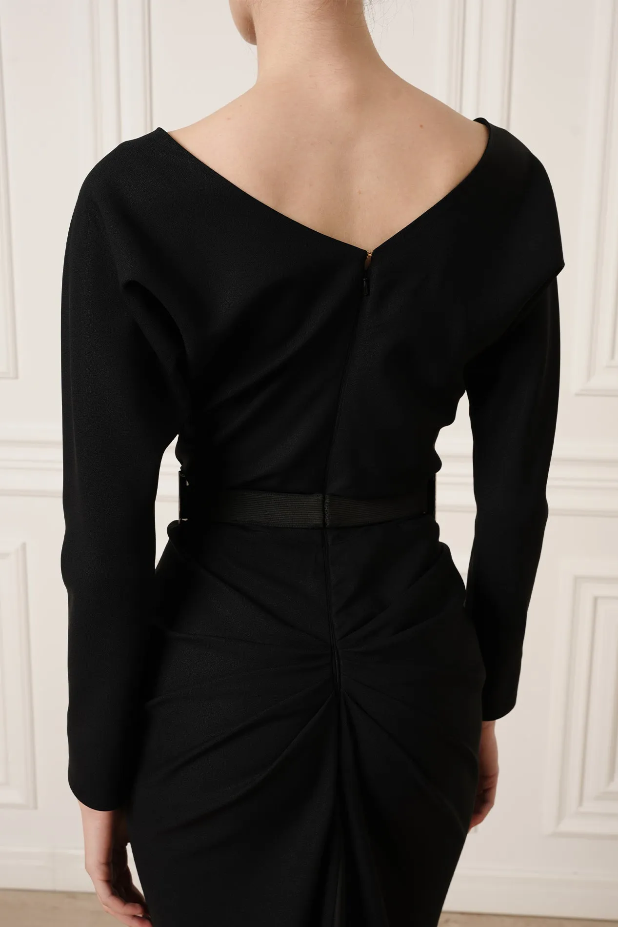 Jessica Midi Dress In Black