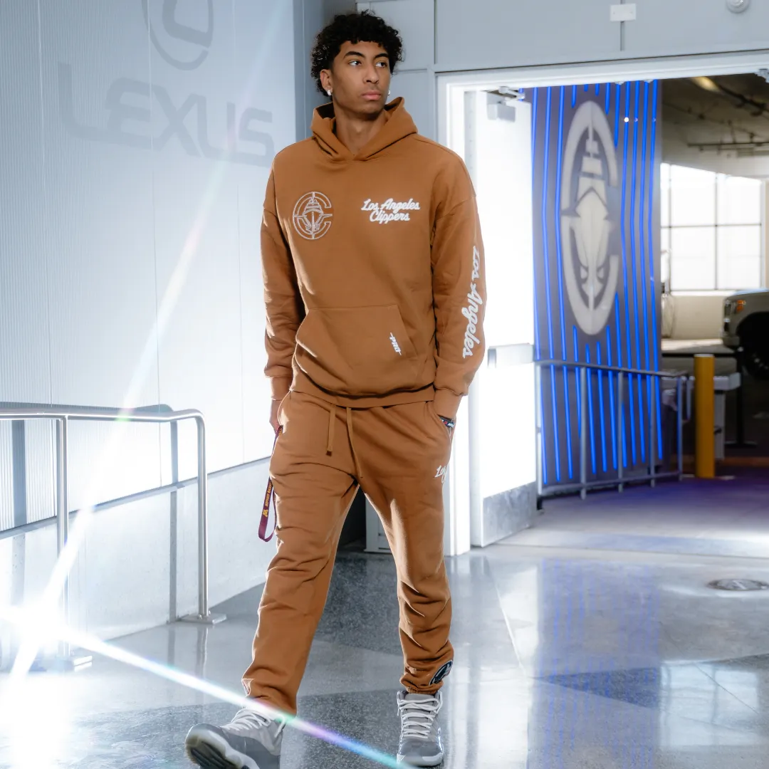 LA Clippers Brown Paint the City Sweatpants