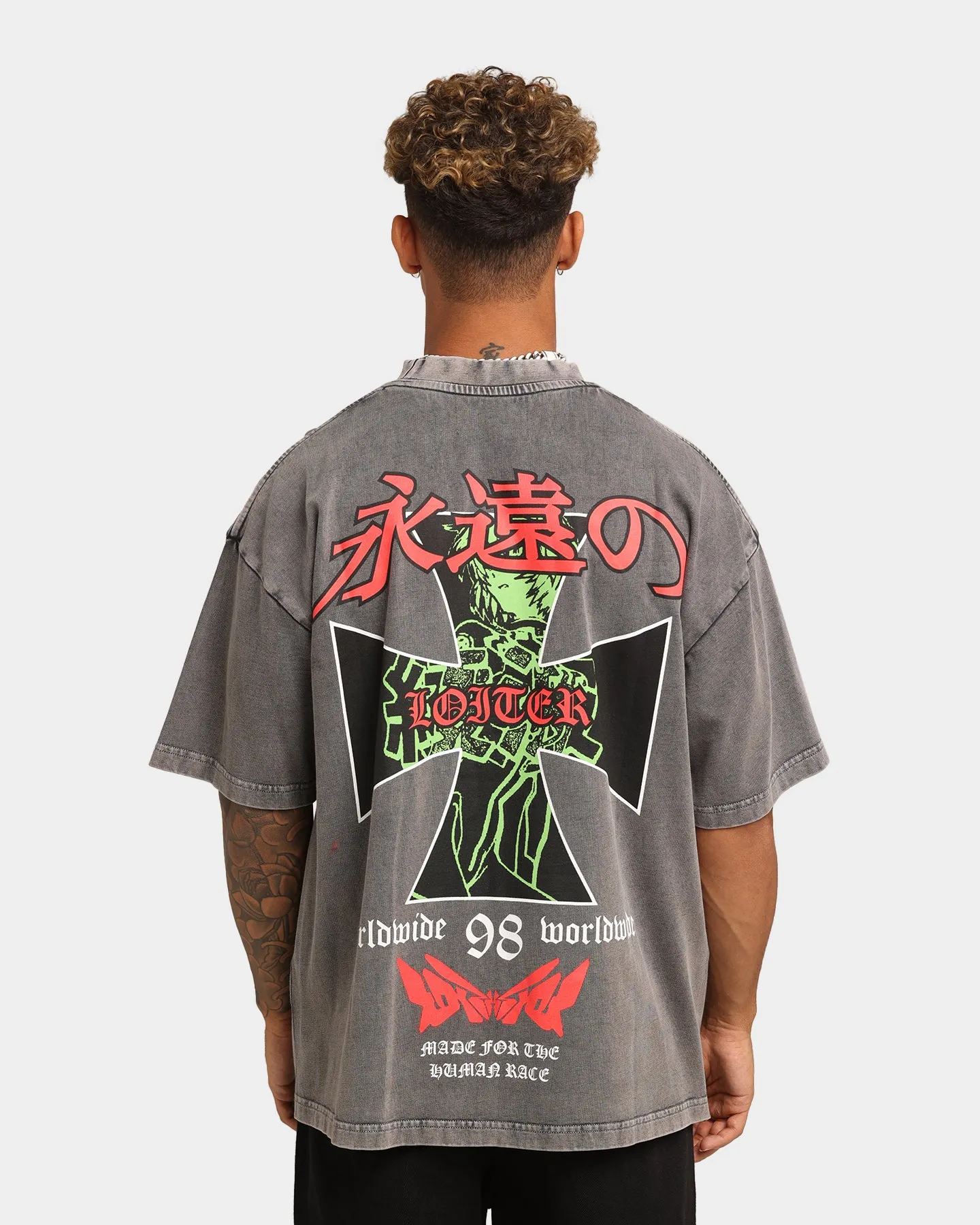 Loiter Eternal Vintage T-Shirt Charcoal