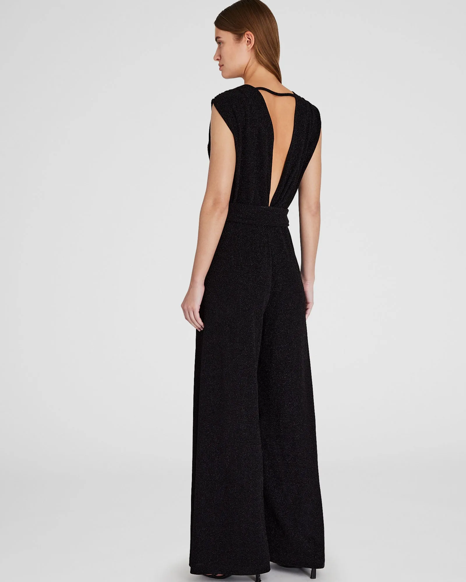 Metallic Knit Jumpsuit