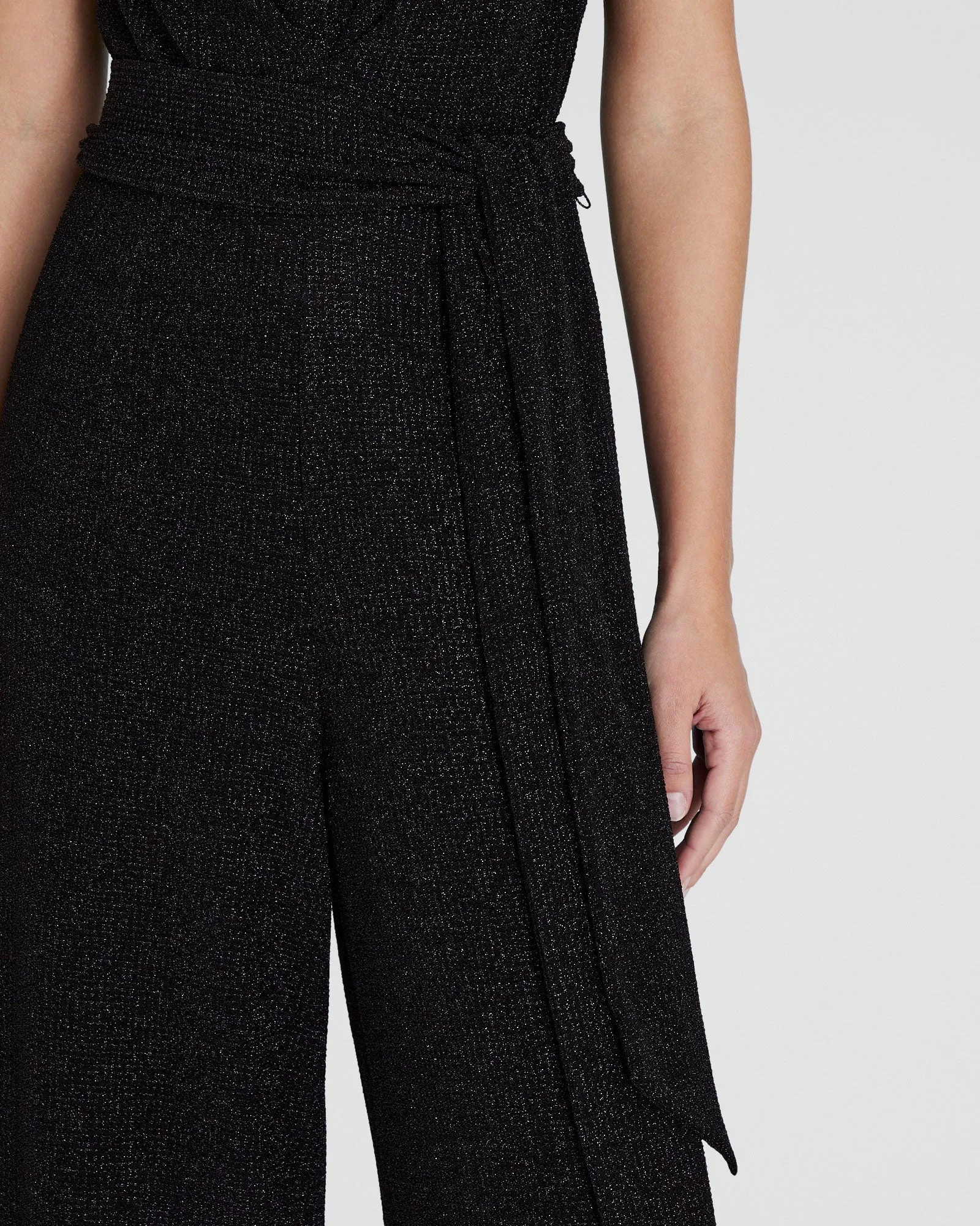 Metallic Knit Jumpsuit