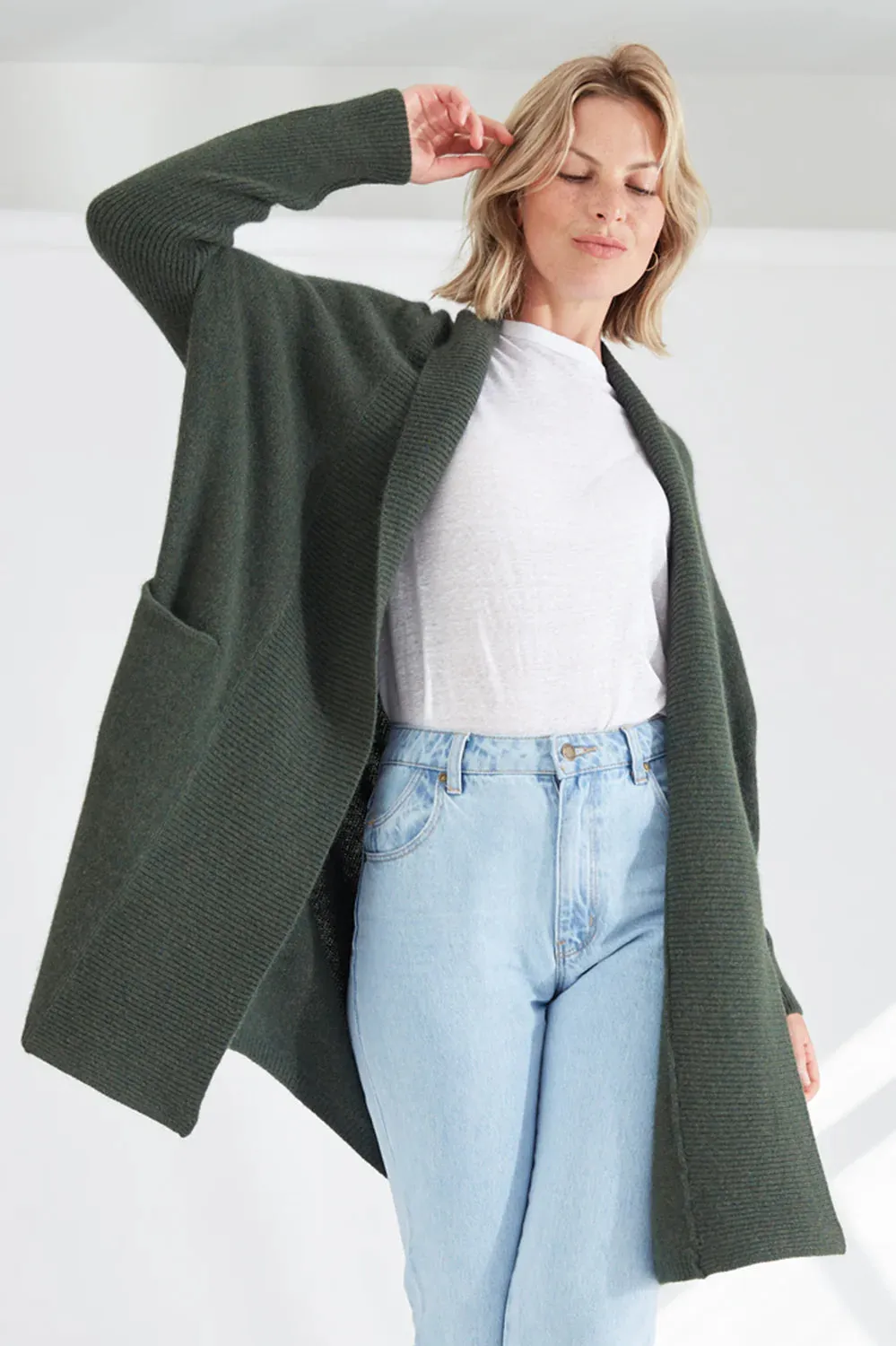 Mia Fratino Cassie Oversized Luxury Cashmere Cardi