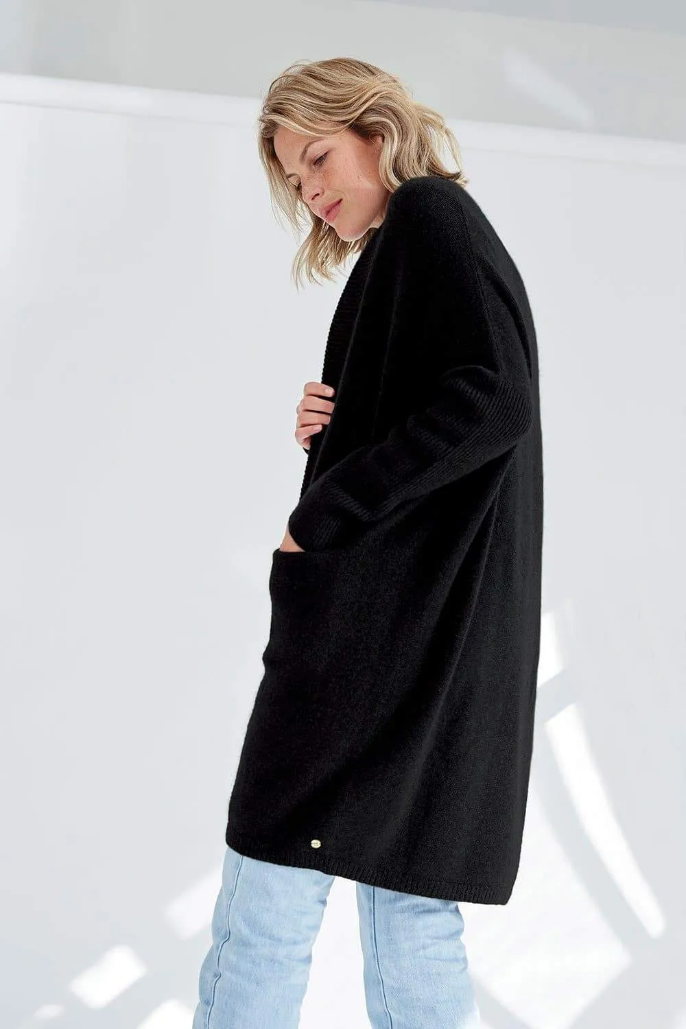 Mia Fratino Cassie Oversized Luxury Cashmere Cardi