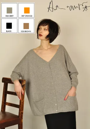 Plain Big Cardigan