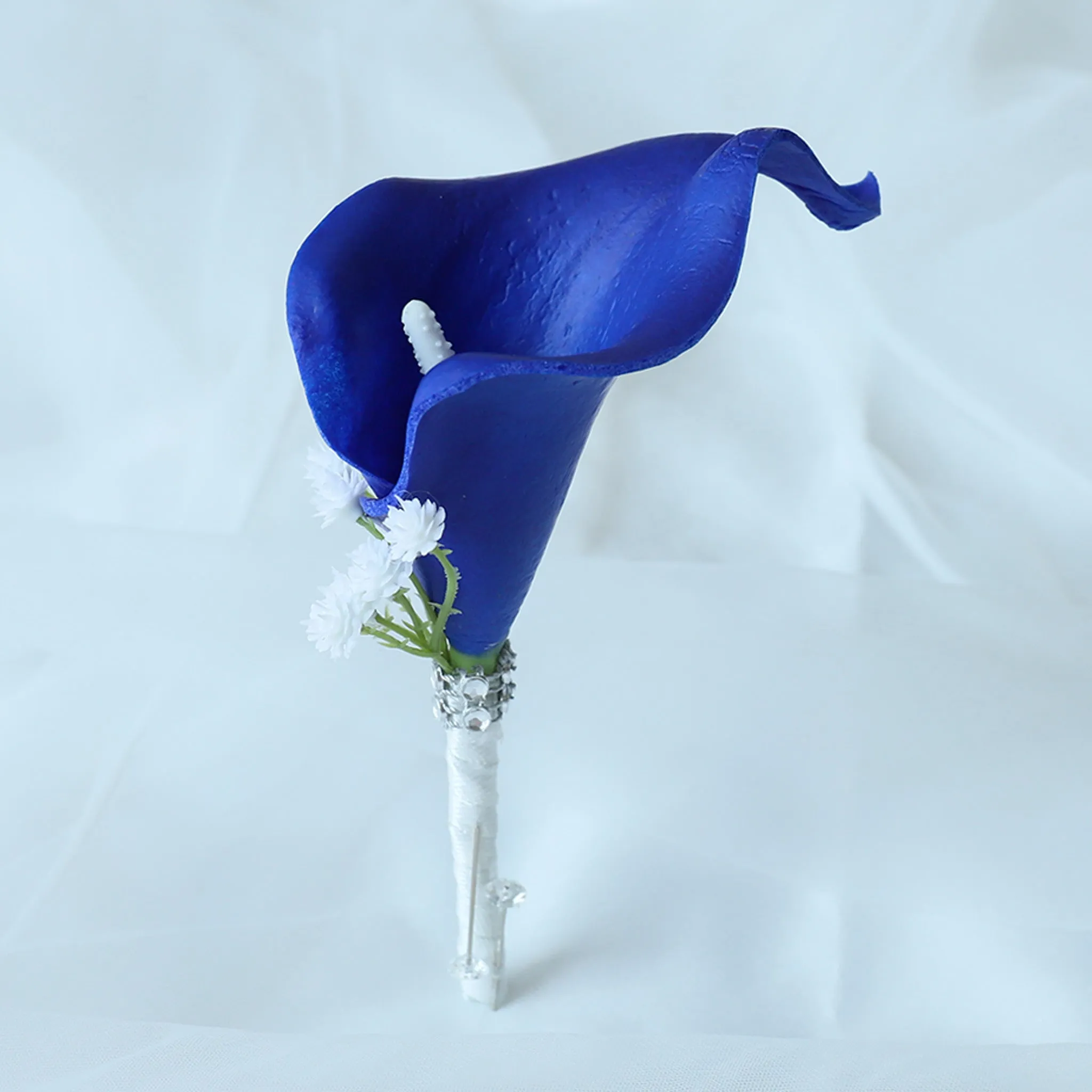 Royal Blue Calla Lily Wedding Bouquets Boutonnieres Corsages