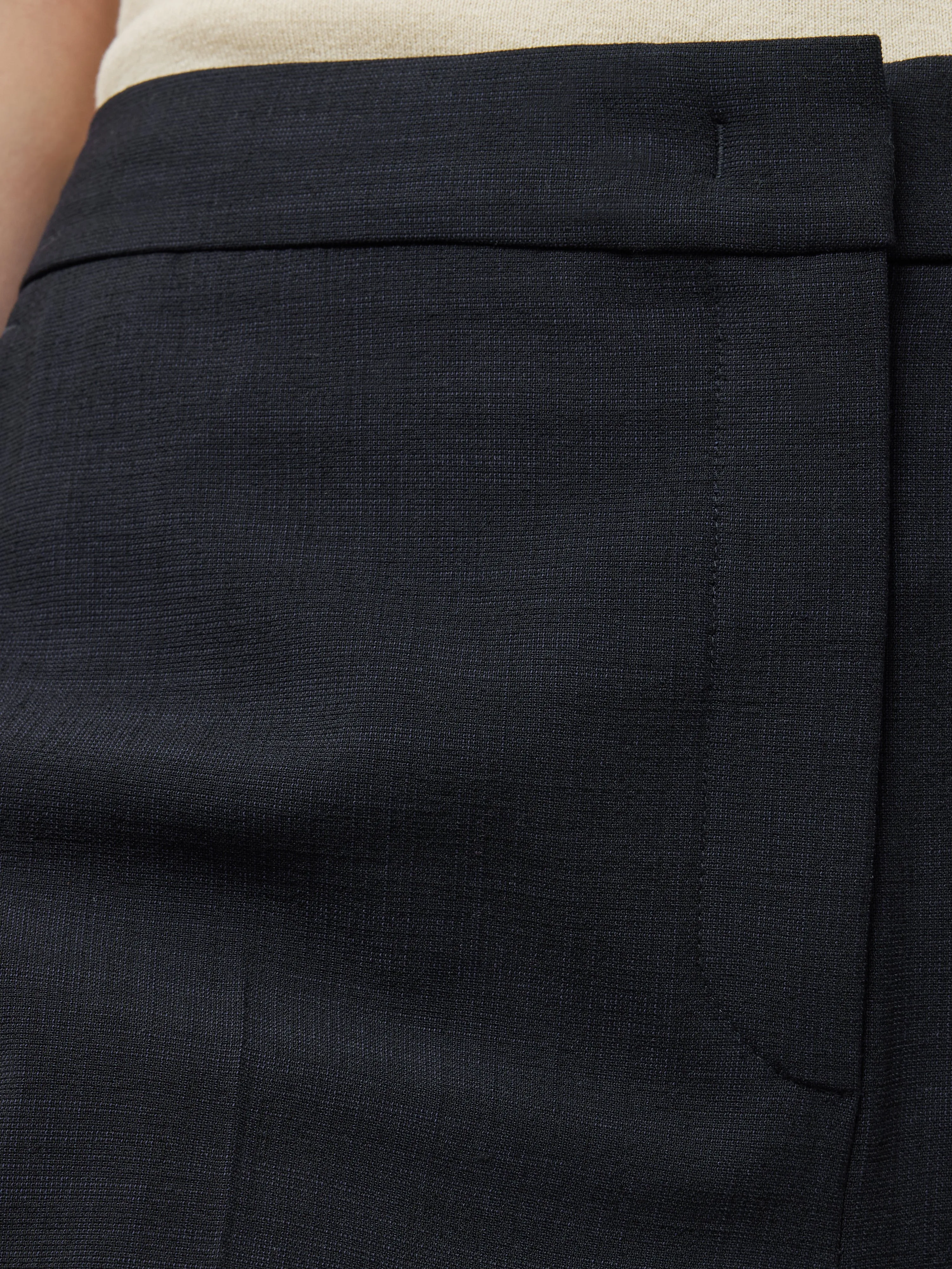 Short Crosshatch Mason Trouser | Navy