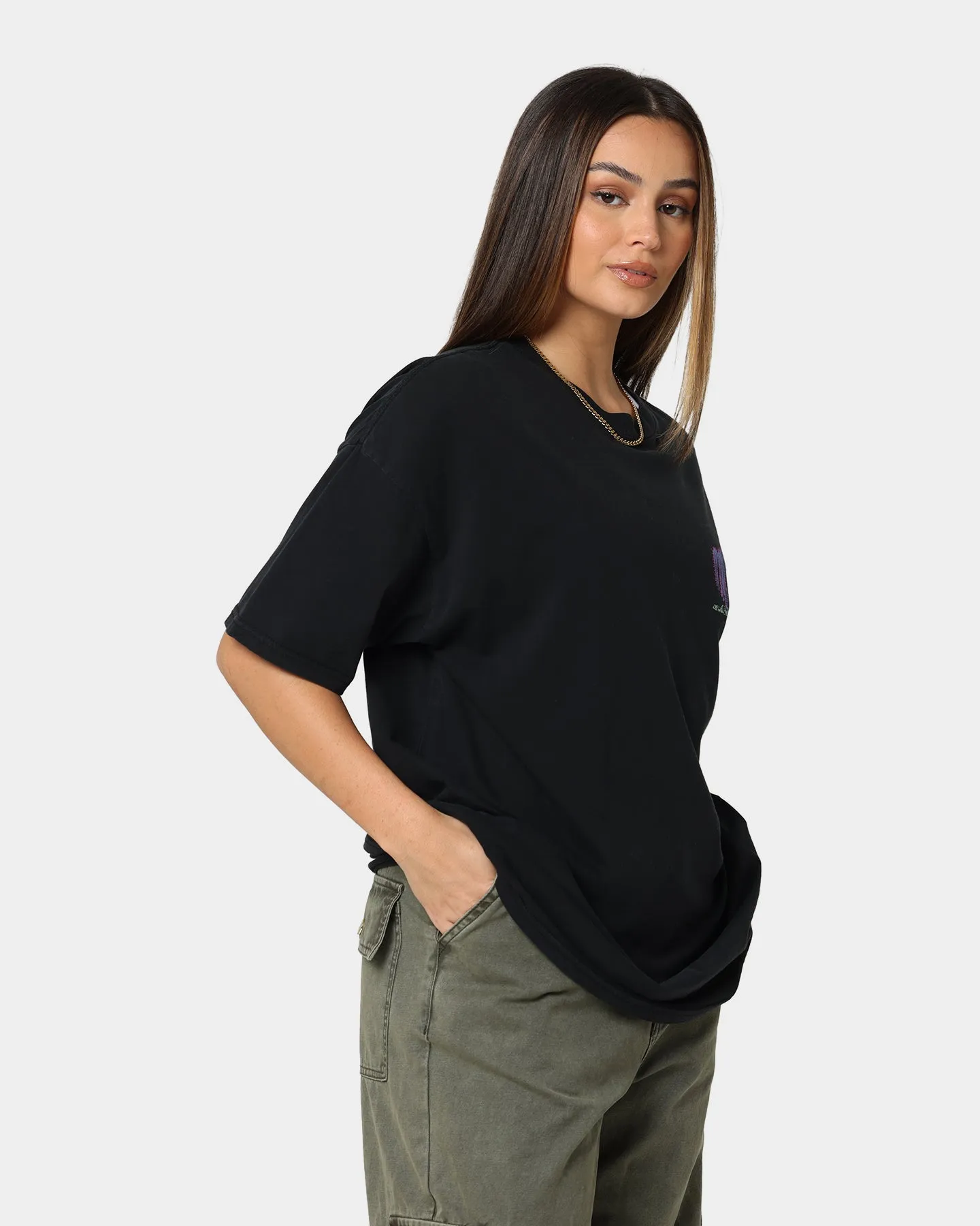 Stussy Women's Desert Bloom Relaxed T-Shirt Black