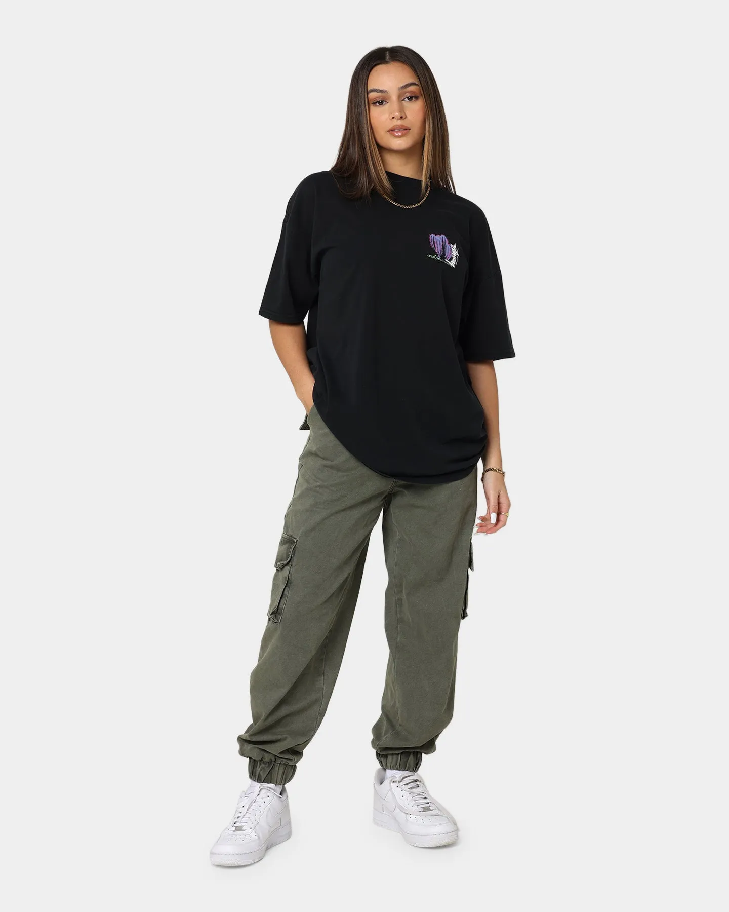 Stussy Women's Desert Bloom Relaxed T-Shirt Black