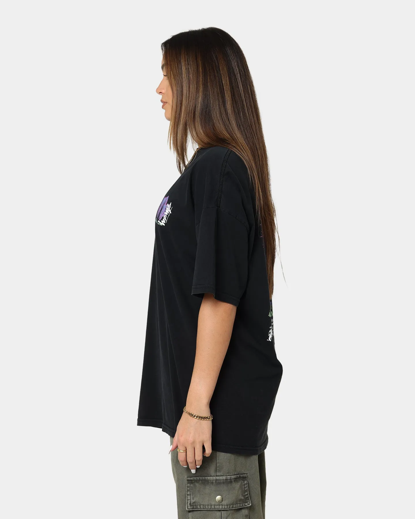 Stussy Women's Desert Bloom Relaxed T-Shirt Black