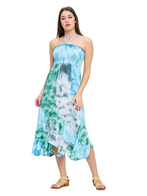 Tie Dye Convertible Dress to Skirt