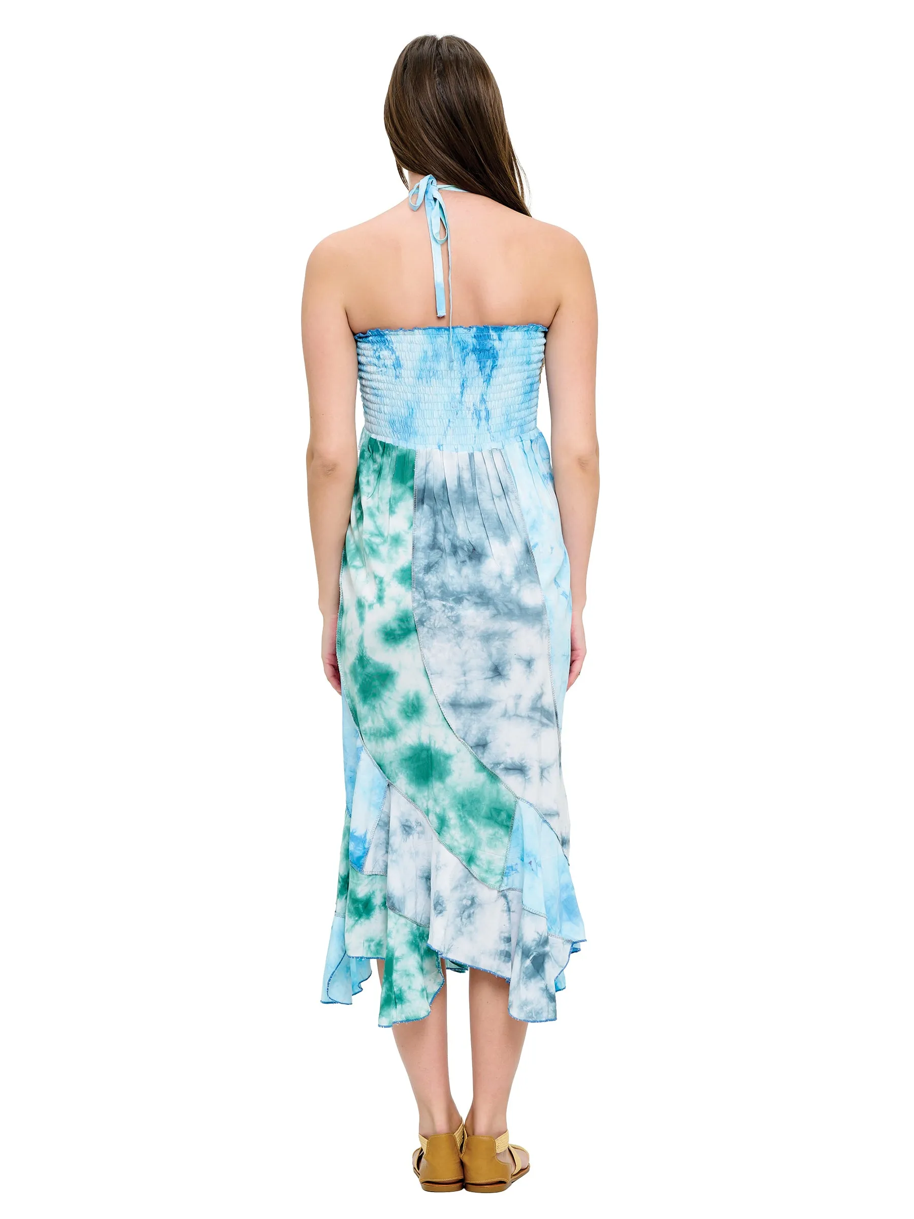 Tie Dye Convertible Dress to Skirt