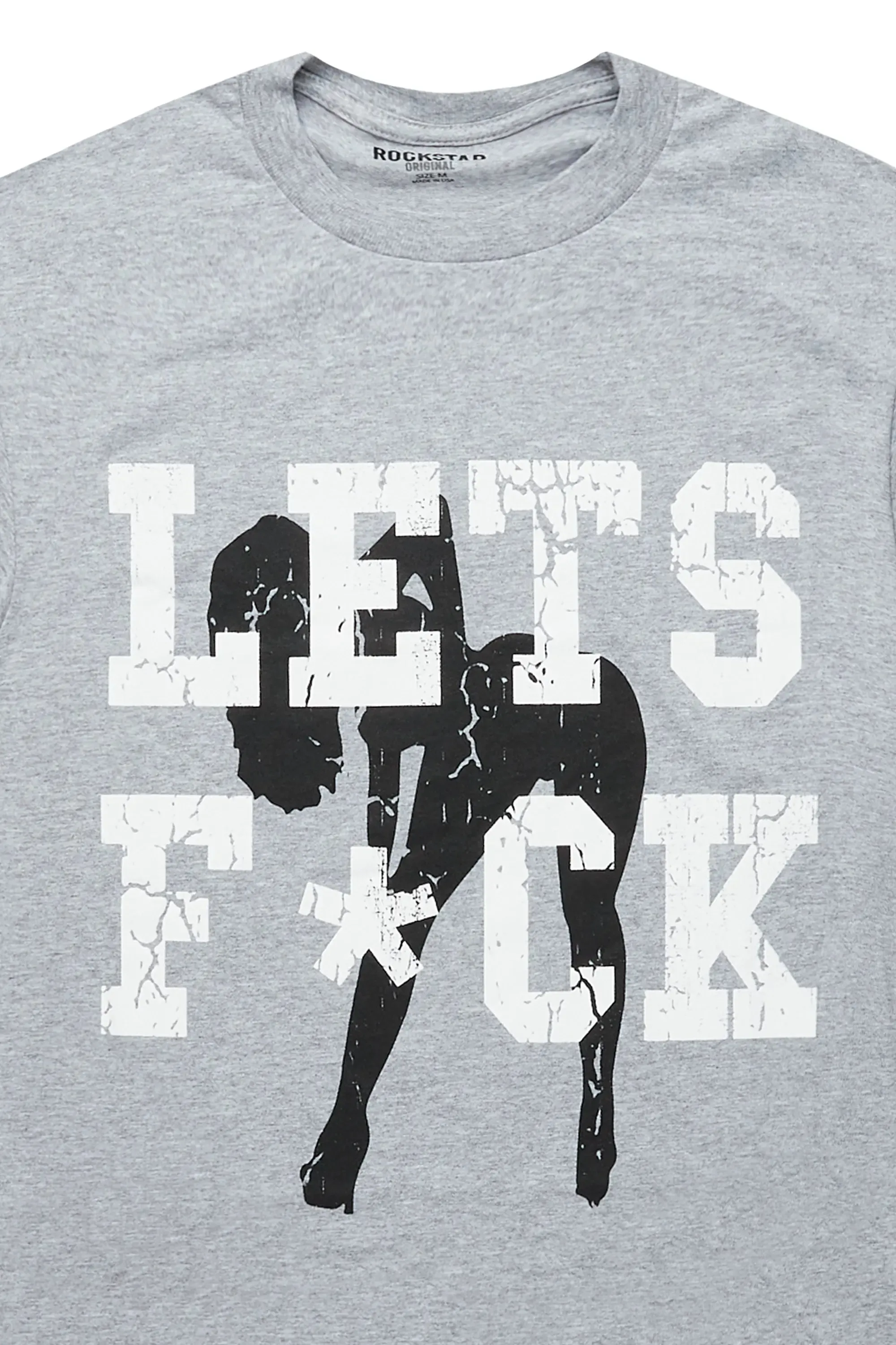 Trilian Heather Grey Oversized T-Shirt