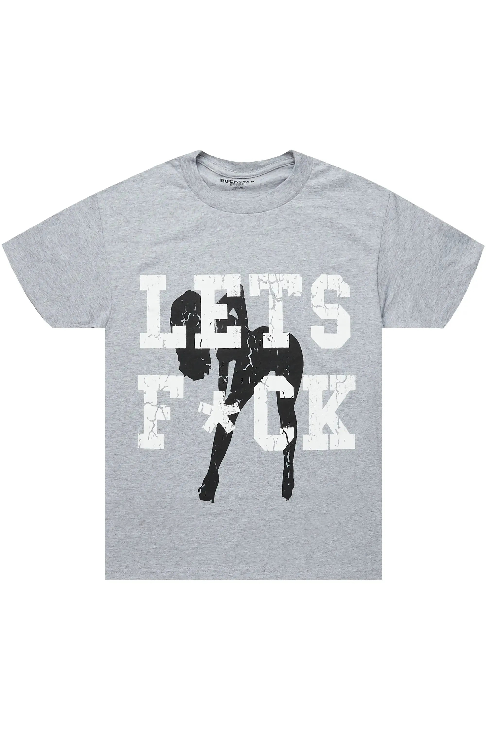 Trilian Heather Grey Oversized T-Shirt