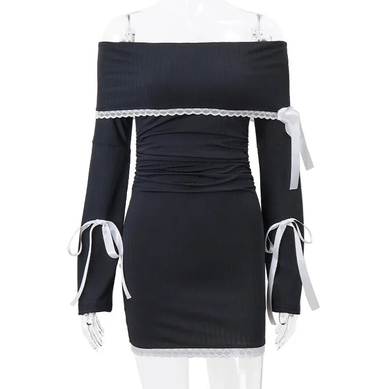 Vvsha Natalie Off Shoulder Mini Dress
