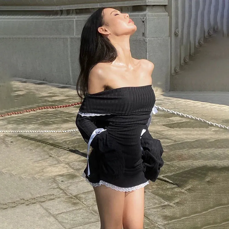 Vvsha Natalie Off Shoulder Mini Dress