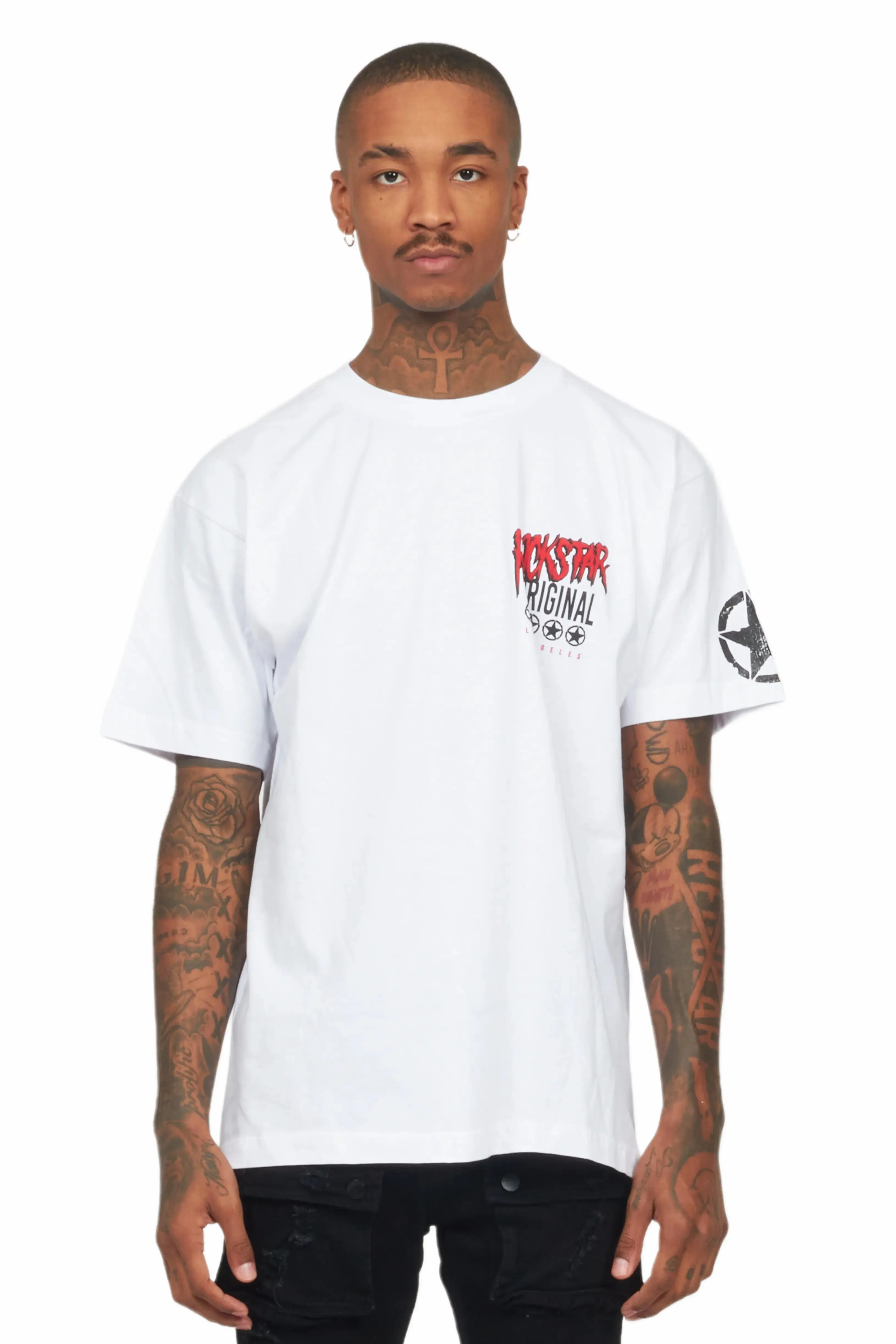 Wizzurd White Graphic T-Shirt
