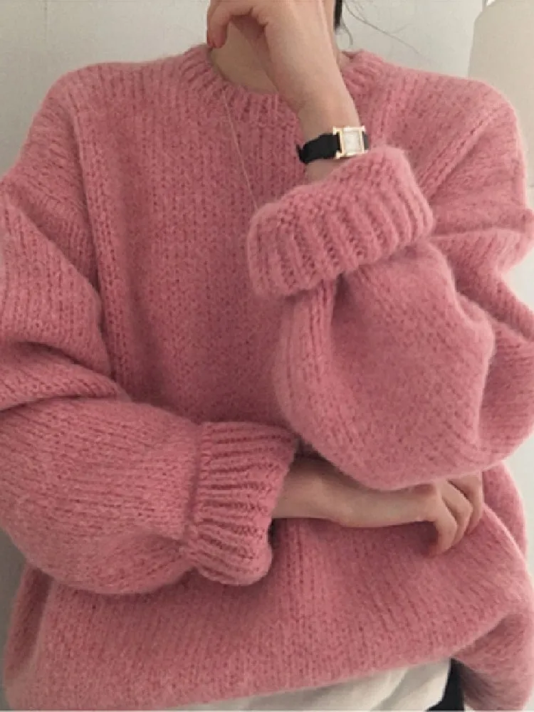 Women's Thick Wool Oversized Sweater