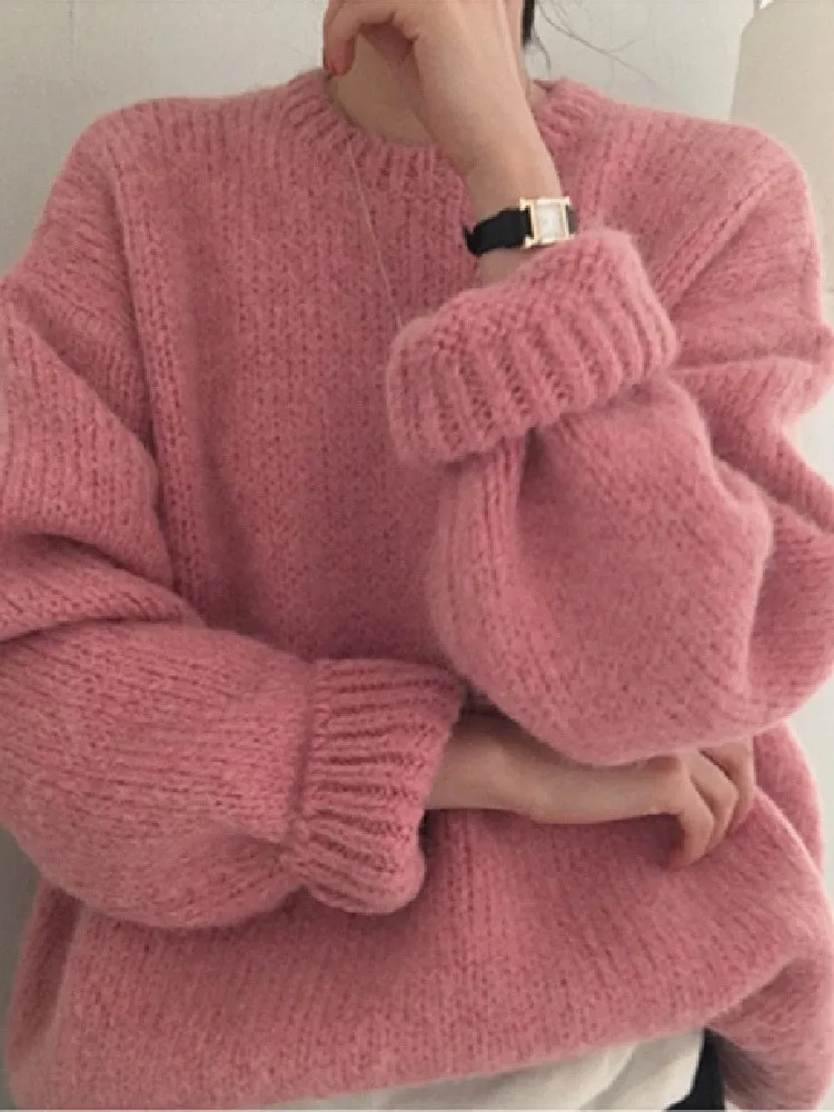 Women's Thick Wool Oversized Sweater