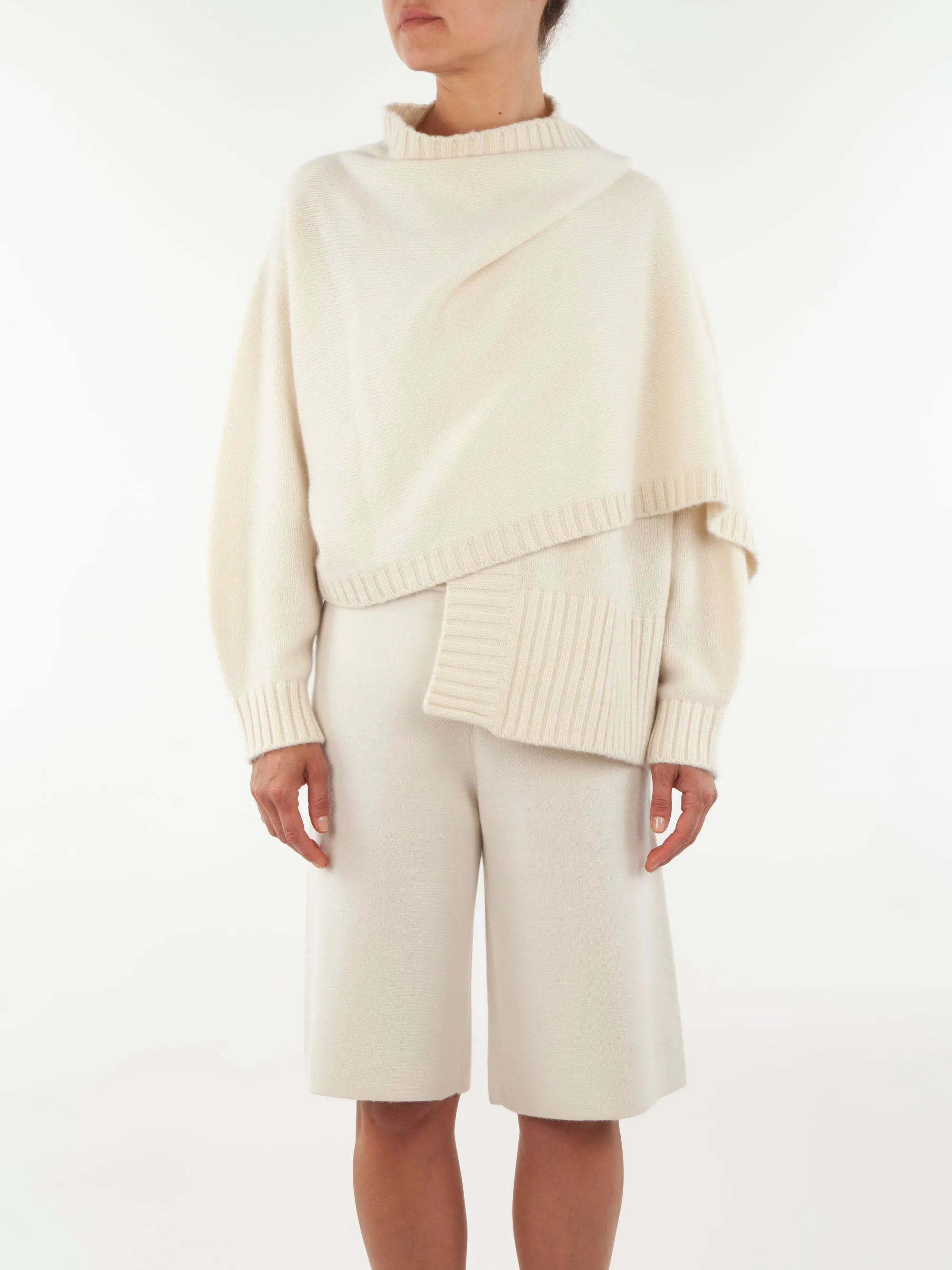 Wrap Front Cashmere Cardigan